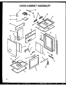 04 - Oven Cabinet Assy parts for Amana Range PHU186NWW / P1131811N from AppliancePartsPros.com