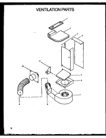08 - Ventilation Parts parts for Amana Range PHU186NWW / P1131811N from AppliancePartsPros.com