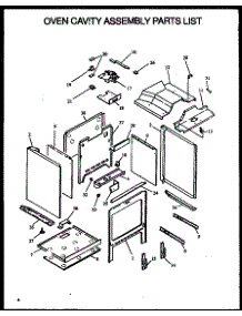 05 - Oven Cavity Assy Parts List parts for Amana Range PHU201UK / P1130729N K from AppliancePartsPros.com