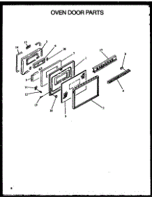 06 - Oven Door Parts parts for Amana Range PHU201UWW / P1130714N W from AppliancePartsPros.com