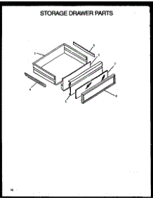 08 - Storage Drawer Parts parts for Amana Range PHU201UWW / P1130729N W from AppliancePartsPros.com