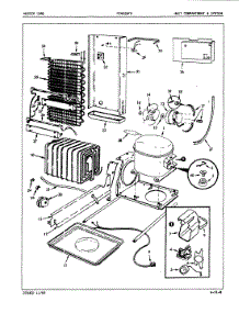 04 - Unit Compartment & System parts for Admiral Refrigerator PINS24F9H / 5L57A from AppliancePartsPros.com