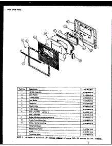 04 - Oven Door Parts parts for Amana Range PKO191 from AppliancePartsPros.com