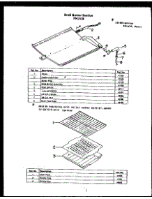 03 - Broil Burner Section parts for Amana Range PKU139 from AppliancePartsPros.com
