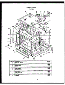 04 - Cabinet Section parts for Amana Range PKU139 from AppliancePartsPros.com