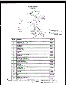 02 - Burner Section parts for Amana Range PKU159 from AppliancePartsPros.com