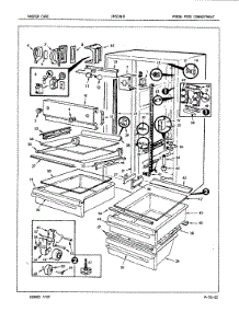 03 - Fresh Food Compartment parts for Admiral Refrigerator PNS24H9A / 7L49A from AppliancePartsPros.com