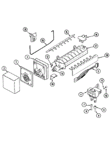 10 - Ice Maker parts for Maytag Refrigerator PSD2450GRW from AppliancePartsPros.com