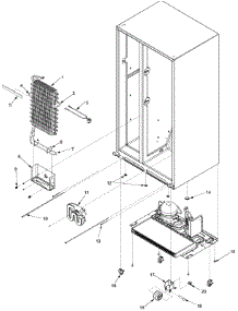06 - Evaporator Assy And Rollers parts for Maytag Refrigerator PSD2453GRQ / PPSD2453GC0 from AppliancePartsPros.com