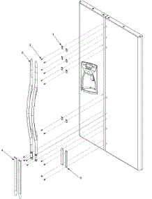 10 - Handles And Trim parts for Maytag Refrigerator PSD2453GRW / PPSD2453GW0 from AppliancePartsPros.com