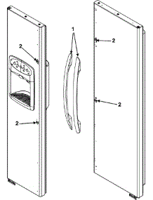 11 - Handles parts for Maytag Refrigerator PSD262LHEW from AppliancePartsPros.com