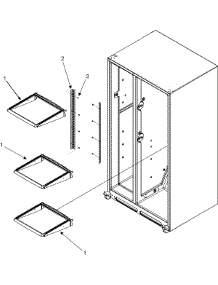 16 - Refrigerator Shelves parts for Maytag Refrigerator PSD262LHEW from AppliancePartsPros.com