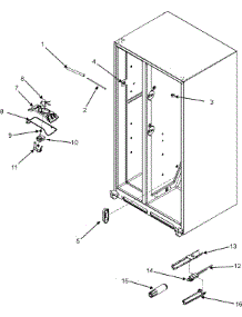 05 - Evap Fan / Water Filter parts for Maytag Refrigerator PSD262LHEZ from AppliancePartsPros.com