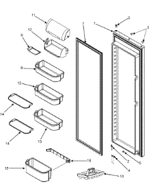 30 - Refrigerator Door (Series 50) parts for Maytag Refrigerator PSD266LHES from AppliancePartsPros.com