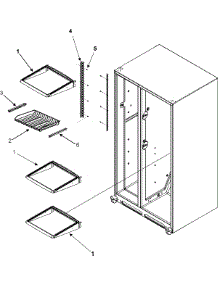 16 - Refrigerator Shelves parts for Maytag Refrigerator PSD269LHEQ from AppliancePartsPros.com