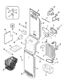 04 - Freezer Compartment parts for Maytag Refrigerator PSD2750GRW from AppliancePartsPros.com