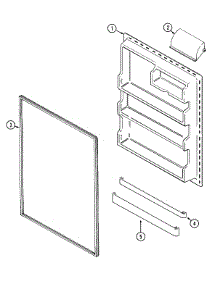 06 - Fresh Food Inner Door parts for Maytag Refrigerator PTB1551FRW from AppliancePartsPros.com