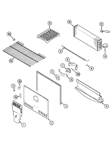 06 - Freezer Compartment parts for Maytag Refrigerator PTB1551GRW from AppliancePartsPros.com