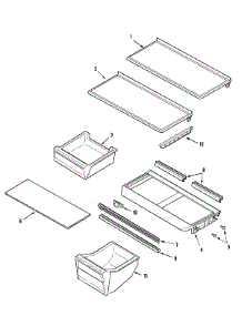 09 - Shelves & Accessories parts for Maytag Refrigerator PTB1753FRQ from AppliancePartsPros.com