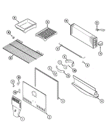 05 - Freezer Compartment parts for Maytag Refrigerator PTB1753GRQ from AppliancePartsPros.com