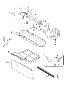 02 - Compressor (Rev 14) parts for Maytag Refrigerator PTB1953GEQ from AppliancePartsPros.com
