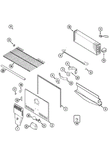 05 - Freezer Compartment parts for Maytag Refrigerator PTB1954GRW from AppliancePartsPros.com