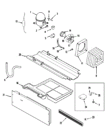 03 - Compressor (Rev 16) parts for Maytag Refrigerator PTB19BBGRQ from AppliancePartsPros.com