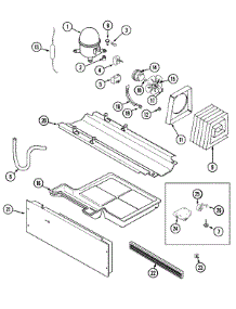 02 - Compressor (Rev 15) parts for Maytag Refrigerator PTB2154GRW from AppliancePartsPros.com