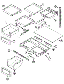09 - Shelves & Accessories parts for Maytag Refrigerator PTB21AAFRQ from AppliancePartsPros.com