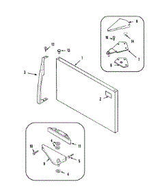 07 - Freezer Outer Door parts for Maytag Refrigerator PTB21BBGRB from AppliancePartsPros.com