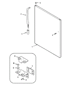 08 - Fresh Food Outer Door parts for Maytag Refrigerator PTB2454GRQ from AppliancePartsPros.com