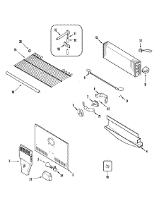 03 - Freezer Compartment parts for Maytag Refrigerator PTF216LHRW from AppliancePartsPros.com