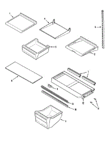 09 - Shelves & Accessories parts for Maytag Refrigerator PTF216LHRW from AppliancePartsPros.com