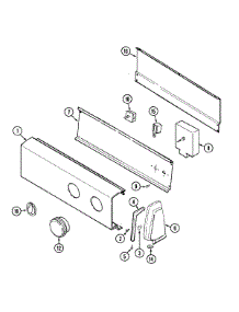02 - Control Panel parts for Maytag Dryer PYE1000AYW from AppliancePartsPros.com