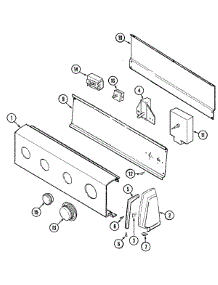 02 - Control Panel parts for Maytag Dryer PYE2000AZW from AppliancePartsPros.com