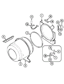 06 - Tumbler parts for Maytag Dryer PYE3200AZW from AppliancePartsPros.com