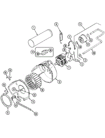 06 - Motor & Drive parts for Maytag Dryer PYE3360AYW from AppliancePartsPros.com