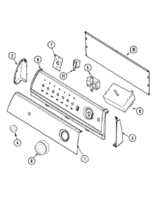 02 - Control Panel parts for Maytag Dryer PYGT244AWW from AppliancePartsPros.com