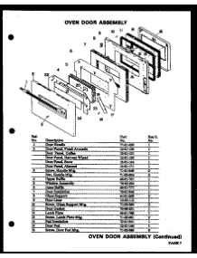 06 - Oven Door Assy parts for Amana Oven QDO-695G from AppliancePartsPros.com