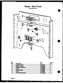 11 - Range - Back Panel parts for Amana Range QDU-966 from AppliancePartsPros.com
