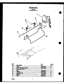 13 - Rotisserie parts for Amana Range QDU-966 from AppliancePartsPros.com