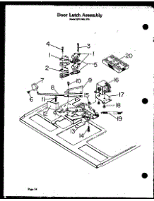03 - Door Latch Assy parts for Amana Range QDU-976 from AppliancePartsPros.com