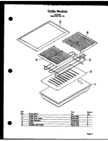 05 - Grille Module parts for Amana Range QDU-976 from AppliancePartsPros.com