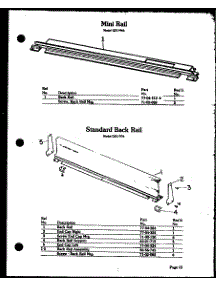 06 - Mini Rail parts for Amana Range QDU-976 from AppliancePartsPros.com