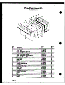 08 - Oven Door Assy parts for Amana Range QDU-976 from AppliancePartsPros.com