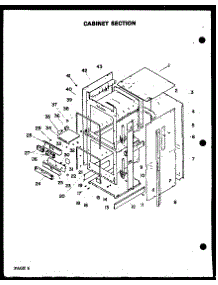 03 - Cabinet Section parts for Amana Oven QKO-661B from AppliancePartsPros.com