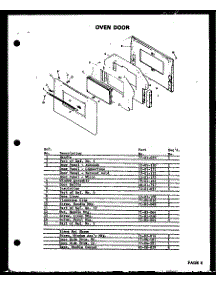 05 - Oven Door parts for Amana Oven QKO-661B from AppliancePartsPros.com
