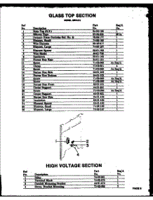 03 - High Voltage Section parts for Amana Microwave QMD-800 from AppliancePartsPros.com