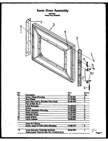 04 - Inner Door Assy parts for Amana Microwave QMD-800 from AppliancePartsPros.com