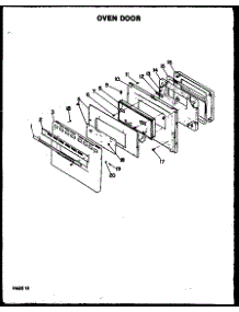 10 - Over Door parts for Amana Microwave QMD-800 from AppliancePartsPros.com